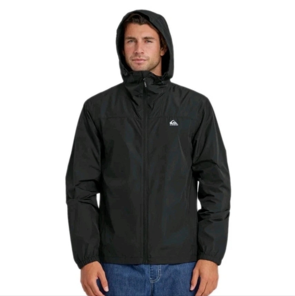 Men's Black Quiksilver Hooded Jacket